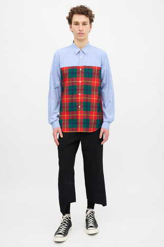 Comme des Garçons FW 2020 Plaid Panel Shirt