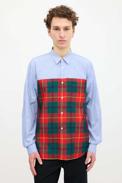 Comme des Garçons FW 2020 Plaid Panel Shirt
