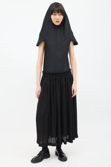 Comme des Garçons FW 2011 Black Drape Neck Dress