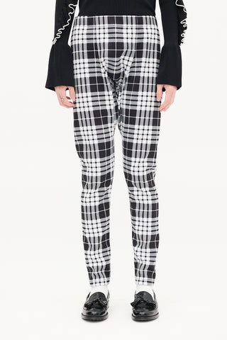Comme des Garçons Homme Plus FW 2021 Black & White Drop Seat Lounge Pant