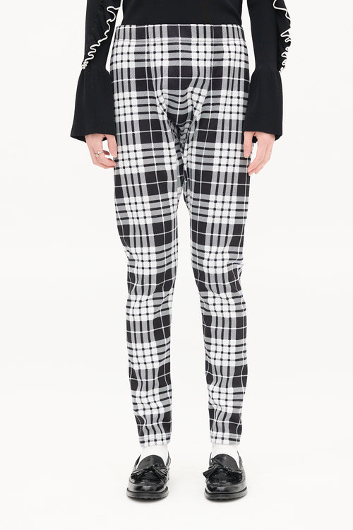 Comme des Garçons Homme Plus FW 2021 Black & White Drop Seat Lounge Pant