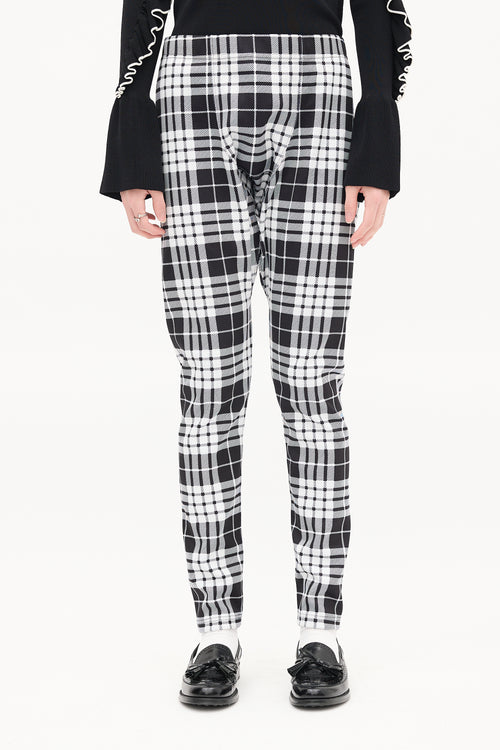 Comme des Garçons Homme Plus FW 2021 Black & White Drop Seat Lounge Pant