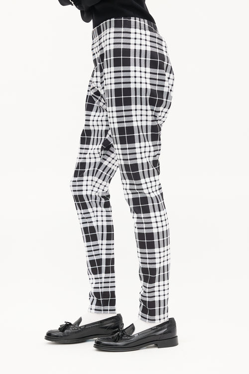 Comme des Garçons Homme Plus FW 2021 Black & White Drop Seat Lounge Pant