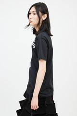 Comme des Garçons Parfums Black & White Graphic Fleece T-Shirt