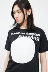 Comme des Garçons Parfums Black & White Graphic Fleece T-Shirt