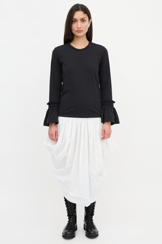 Comme des Garçons Ruffled Cuff Top