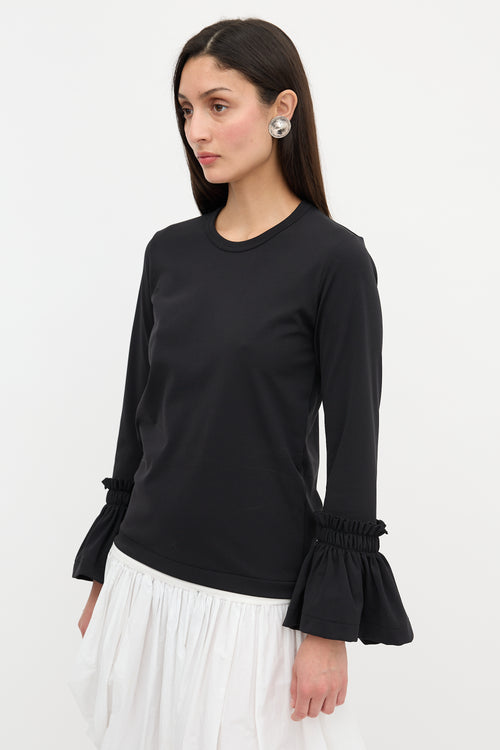 Comme des Garçons Ruffled Cuff Top