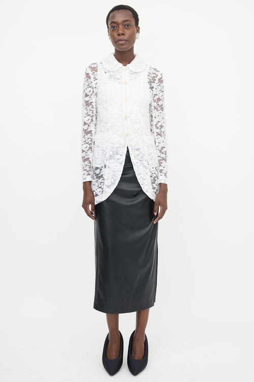Comme des Garçons SS 2018 Corded Lace Jacket