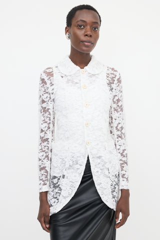 Comme des Garçons SS 2018 Corded Lace Jacket
