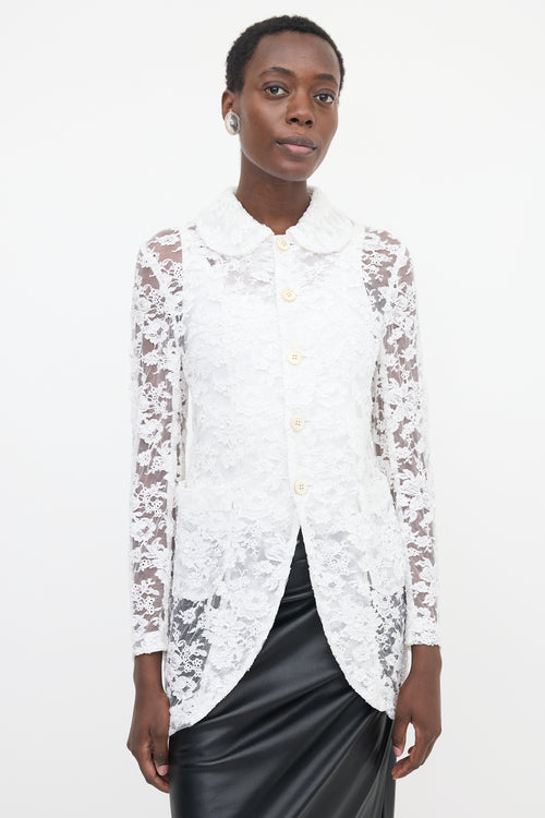 Comme des Garçons SS 2018 Corded Lace Jacket