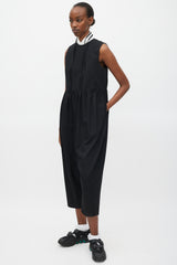 Comme des Garçons Tricot FW 2021 Black Dropped Seat Jumpsuit