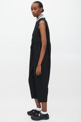 Comme des Garçons Tricot FW 2021 Black Dropped Seat Jumpsuit