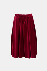 Comme des Garçons Velvet Pleated Midi Skirt