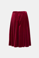 Comme des Garçons Velvet Pleated Midi Skirt