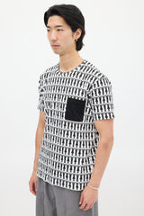 Comme des Garçons White & Black Graphic T-Shirt
