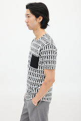 Comme des Garçons White & Black Graphic T-Shirt