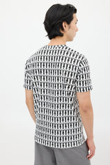 Comme des Garçons White & Black Graphic T-Shirt