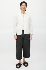Comme des Garçons White One Pocket Jacket