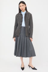 Comme des Garçons Wool Tweed Frayed Jacket