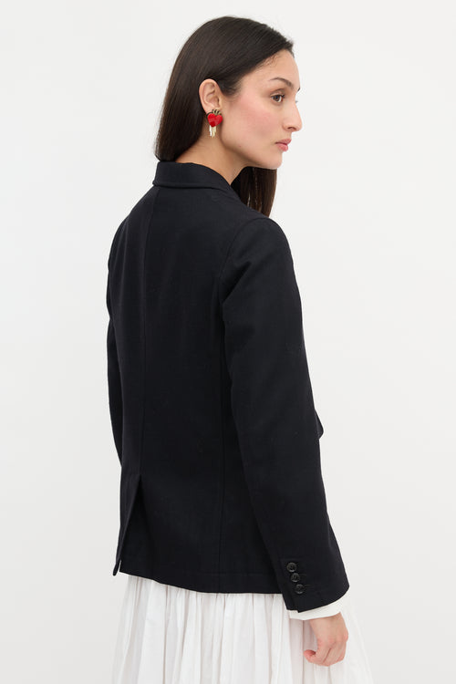 Comme des Garçons Wool Zip Blazer