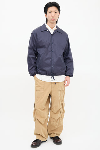 Comme des Garçons X Good Design Shop Navy Nylon Logo Jacket