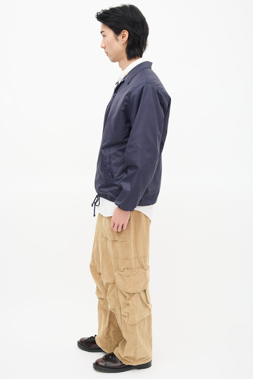 Comme des Garçons X Good Design Shop Navy Nylon Logo Jacket