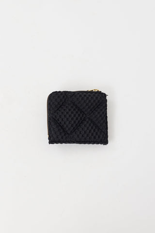 Comme des Garçons Black Mesh Ninja Turtle Padded Zip Wallet