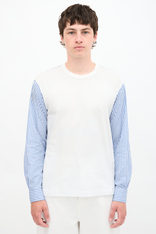 Comme des Garçons Stripe Hybrid T-Shirt