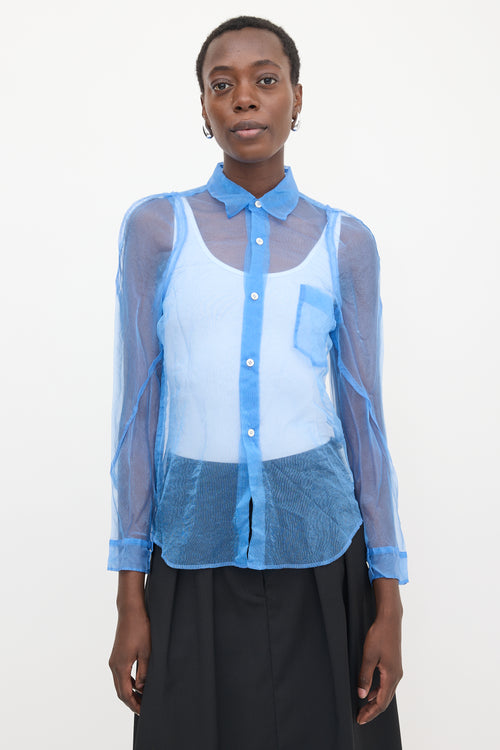 Comme des Garçons 2003 Shimmer Mesh Shirt