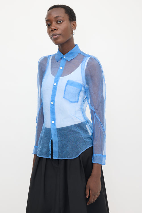 Comme des Garçons 2003 Shimmer Mesh Shirt