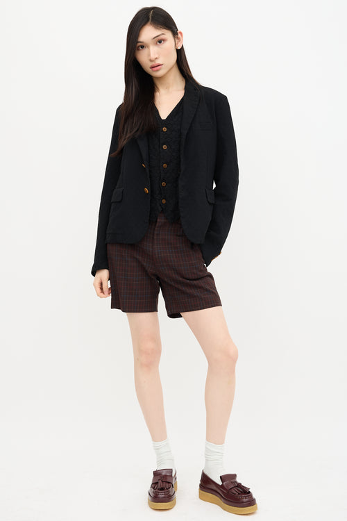 Comme des Garçons 2011 Mesh Waistcoat Blazer