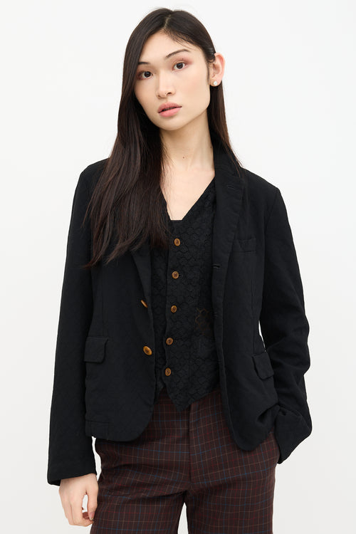 Comme des Garçons 2010 Mesh Waistcoat Blazer