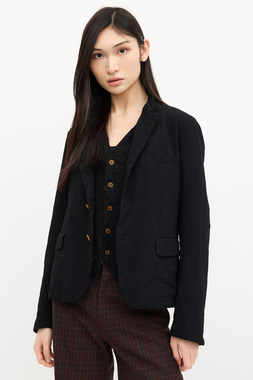 Comme des Garçons 2012 Mesh Waistcoat Blazer