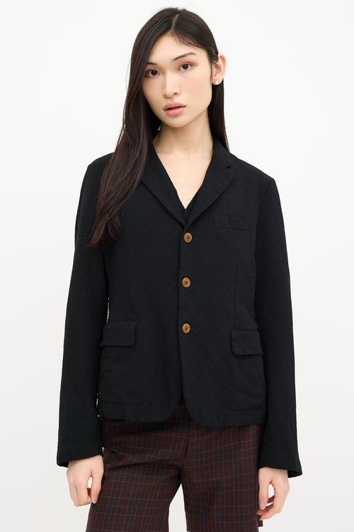 Comme des Garçons 2015 Mesh Waistcoat Blazer