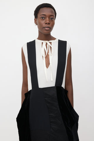 Comme des Garçons BLACK FW 2022 Patchwork Skirt Overall
