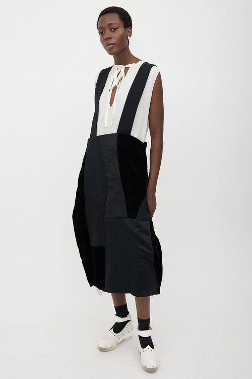 Comme des Garçons BLACK FW 2022 Patchwork Skirt Overall