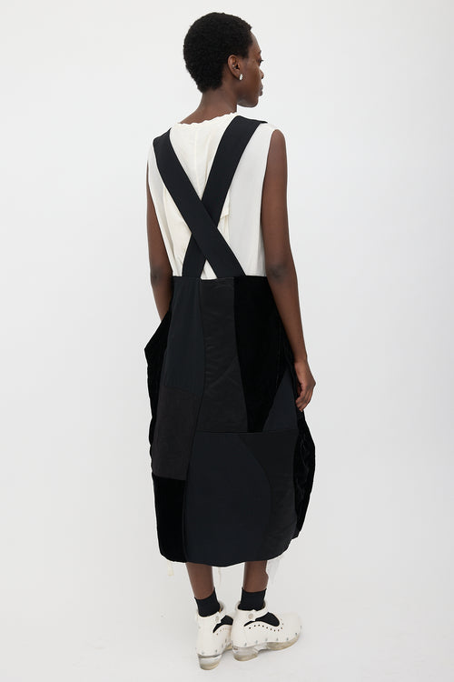 Comme des Garçons BLACK FW 2022 Patchwork Skirt Overall