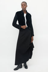 Comme des Garçons FW 2005 Black Wool & Velvet Blazer