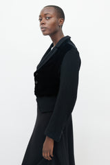 Comme des Garçons FW 2005 Black Wool & Velvet Blazer