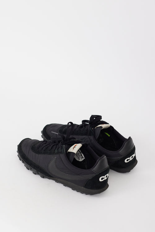 Comme des Garçons Black X Nike Black Waffle Racer Sneaker