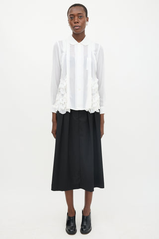 Comme des Garçons Chiffon Ruffle Shirt