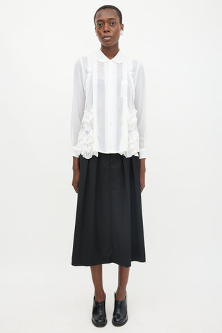 Comme des Garçons Chiffon Ruffle Shirt