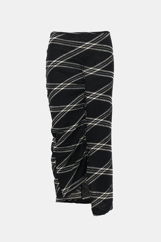 Comme des Garçons FW 2007 Wool Knit Striped Skirt