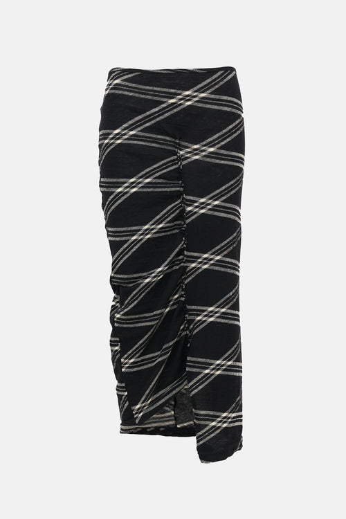 Comme des Garçons FW 2007 Wool Knit Striped Skirt