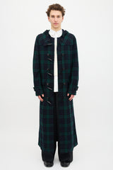 Comme des Garçons FW 2008 Plaid Toggle Coat