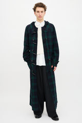 Comme des Garçons FW 2008 Plaid Toggle Coat
