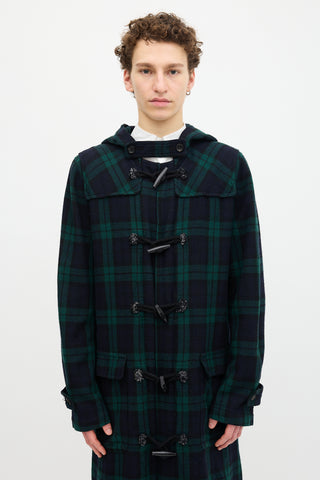 Comme des Garçons FW 2008 Plaid Toggle Coat