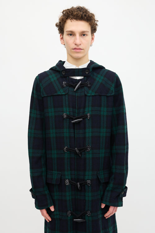 Comme des Garçons FW 2008 Plaid Toggle Coat