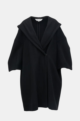 Comme des Garçons FW 2017 Wool Cape Coat