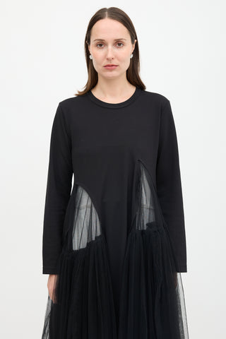 Comme des Garçons FW 2022 Tulle Insert Dress